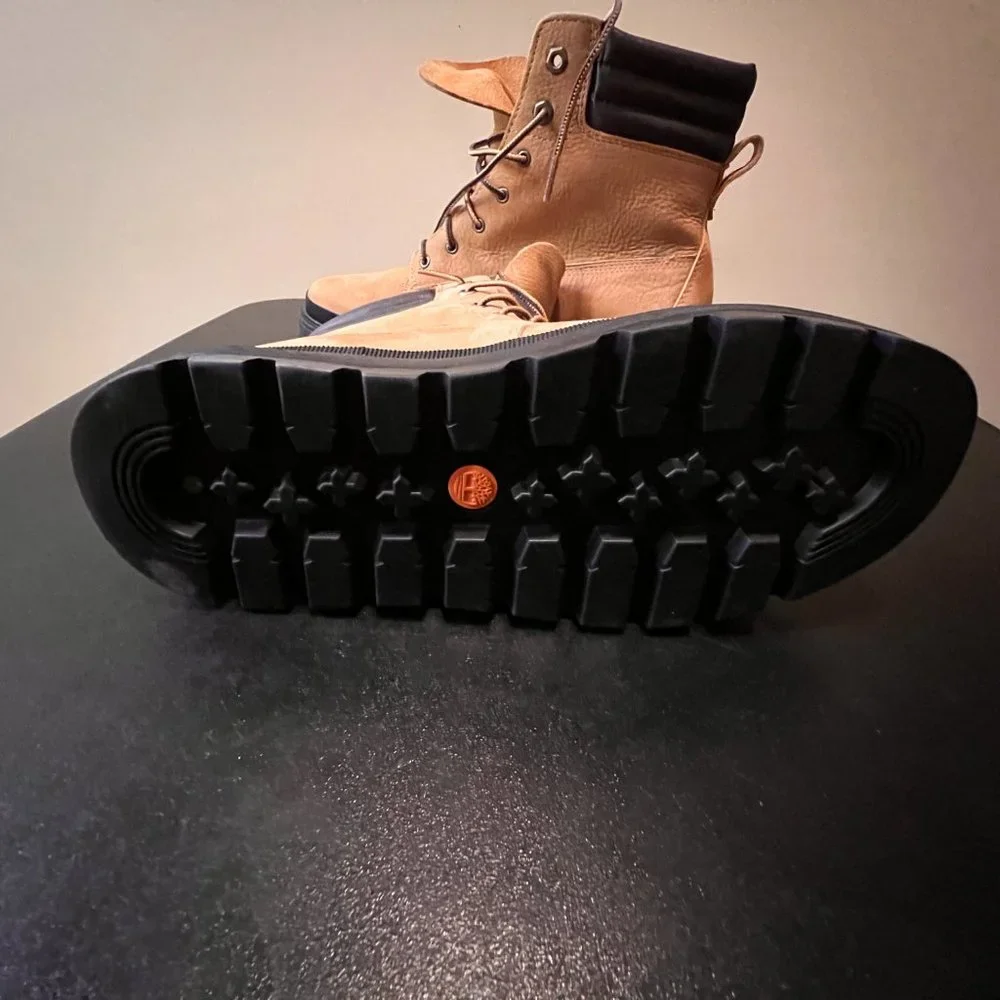 TIMBERLAND NWOT Wheat Nubuck Greyfield Leather Waterproof Lace-Up Boots S 8.5